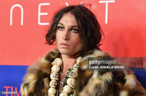 Actor Ezra Miller attends the First Annual "Time 100 Next" gala at Pier 17 on November 14, 2019 in New York City.