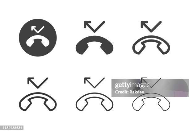 ilustraciones, imágenes clip art, dibujos animados e iconos de stock de iconos de llamadas perdidas - serie múltiple - fracaso