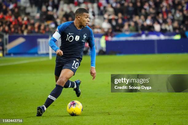 Kylian MBAPPE of France during the Euro Cup Qualification - Group H match between France and Moldavie on November 14, 2019 in Saint-Denis, France.