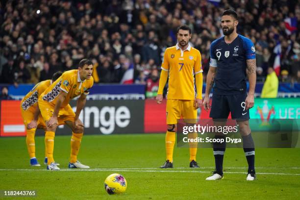 Olivier GIROUD of France during the Euro Cup Qualification - Group H match between France and Moldavie on November 14, 2019 in Saint-Denis, France.