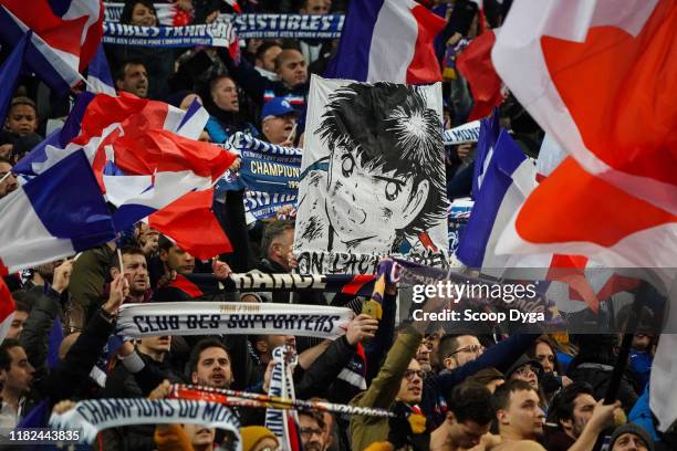 Fans of France during the Euro Cup Qualification - Group H match between France and Moldavie on November 14, 2019 in Saint-Denis, France.