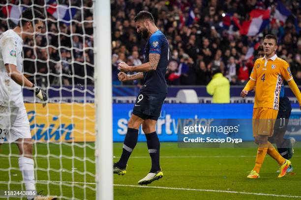 Olivier GIROUD of France during the Euro Cup Qualification - Group H match between France and Moldavie on November 14, 2019 in Saint-Denis, France.