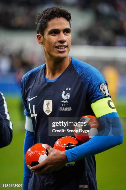 Raphael VARANE of France during the Euro Cup Qualification - Group H match between France and Moldavie on November 14, 2019 in Saint-Denis, France.