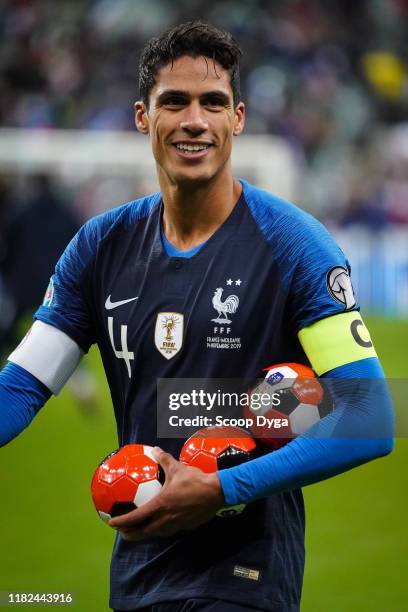 Raphael VARANE of France during the Euro Cup Qualification - Group H match between France and Moldavie on November 14, 2019 in Saint-Denis, France.