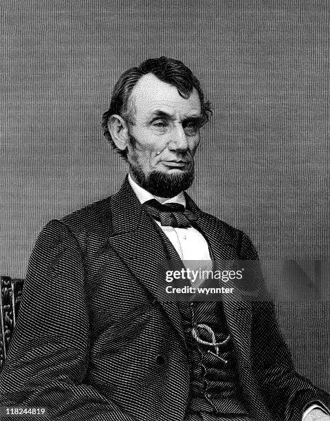 stockillustraties, clipart, cartoons en iconen met president abraham lincoln - one mature man only