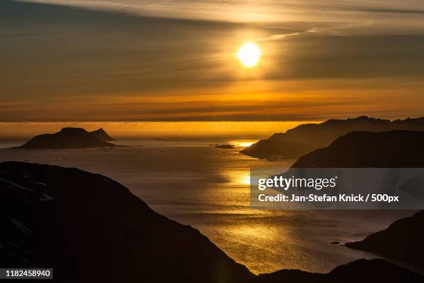 seascape at sunset - jan stefan knick stockfoto's en -beelden