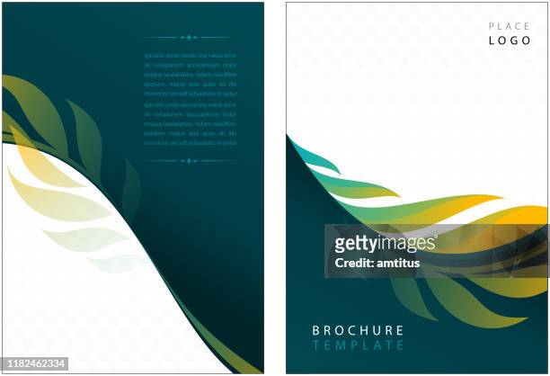 corporate brochure - template stock illustrations