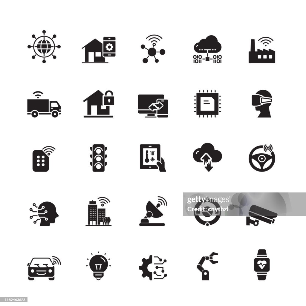 Internet of Things Related Vector Icons
