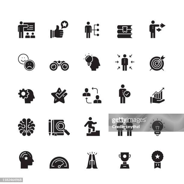 mentoring and training related vector icons - instructor training stock illustrations