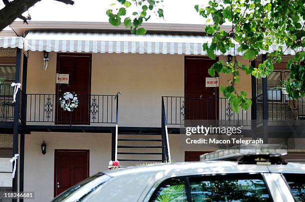 Macon, Georgia, : Lauren Giddings and Steven McDaniel's apartments at 1058 Georgia Ave. Has been sealed by police as the investigation into her...