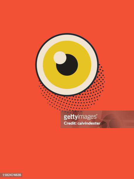 eye poster illustration - human eye stock illustrations