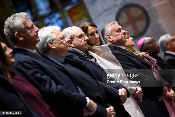 - Te Deum à l'occasion de la Fête du Roi, en présence du roi Albert, de la reine Paola et du prince Lorenz - Te Deum n.a.v. Koningsdag met koning...