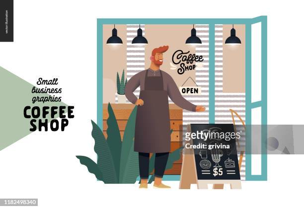 Coffee shop - small business graphics - cafe owner