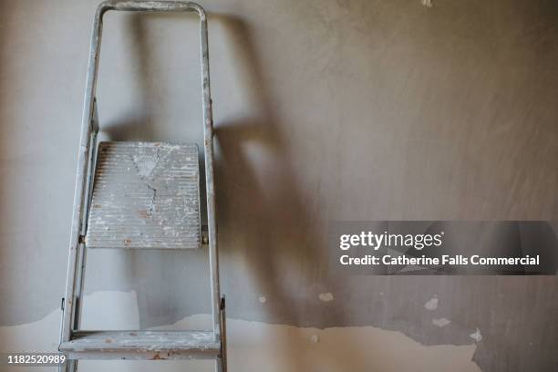 ladder - background paint room stock-fotos und bilder