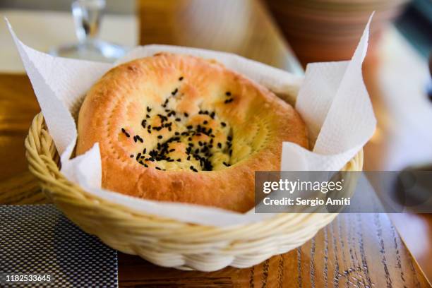 kazakh tandyr bread - tandoor oven stock pictures, royalty-free photos & images
