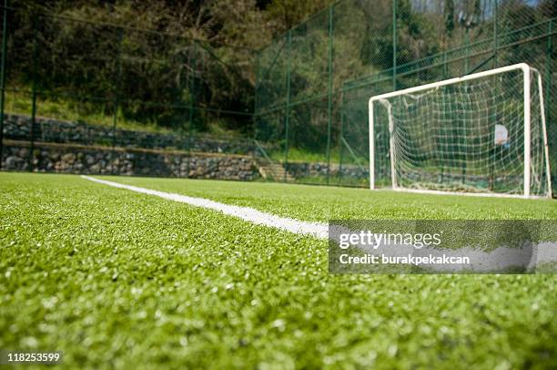 an empty football goal post in istanbul, turkey - soccer goal post stock pictures, royalty-free photos & images