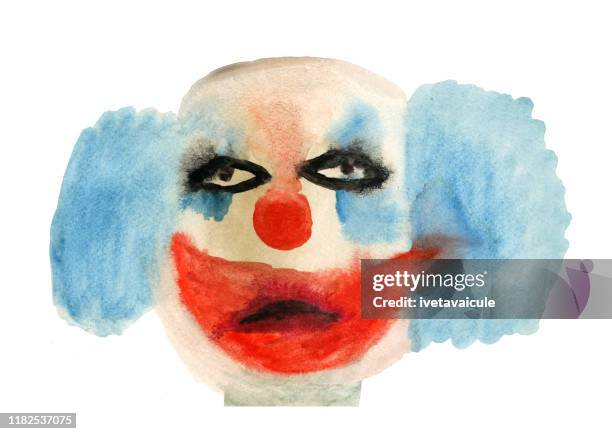 ilustrações, clipart, desenhos animados e ícones de pintura do palhaço - clown