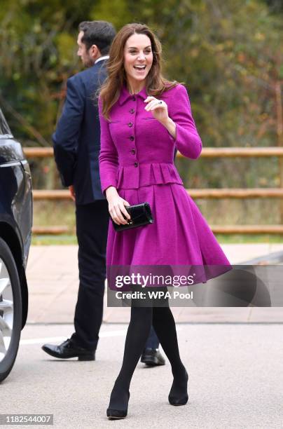 Catherine, Duchess of Cambridge arrives to open The Nook Children Hospice on November 15, 2019 in Framingham Earl, Norfolk.The Duchess of Cambridge...