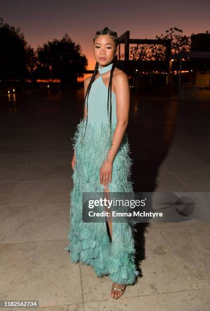 Storm Reid attends the Fifth Annual InStyle Awards at The Getty Center on October 21, 2019 in Los Angeles, California.