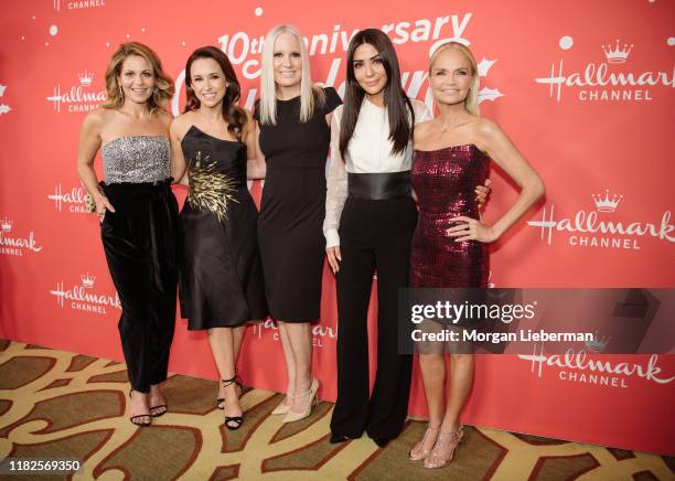 Candace Cameron-Bure, Lacey Chabert, Michelle Vicary, Marisol Nichols, and Kristin Chenoweth, and arrive at the Los Angeles special screening of...