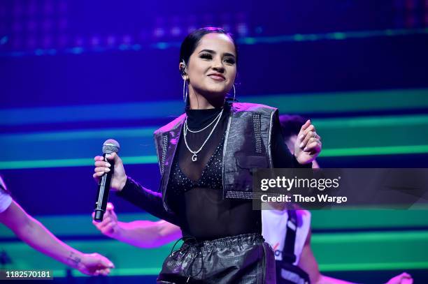 Becky G performs during the TIDAL's 5th Annual TIDAL X Benefit Concert TIDAL X Rock The Vote At Barclays Center - Show at Barclays Center of Brooklyn...
