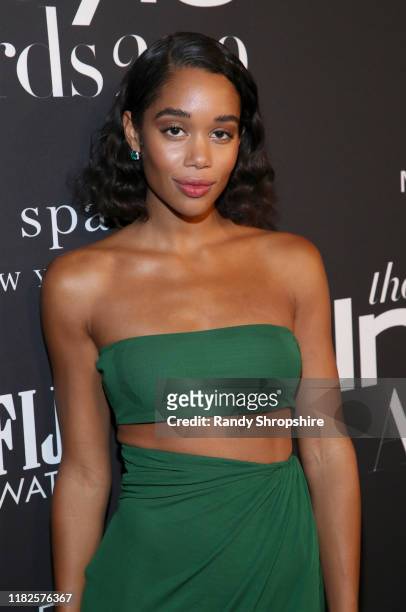 Laura Harrier attends the Fifth Annual InStyle Awards at The Getty Center on October 21, 2019 in Los Angeles, California.