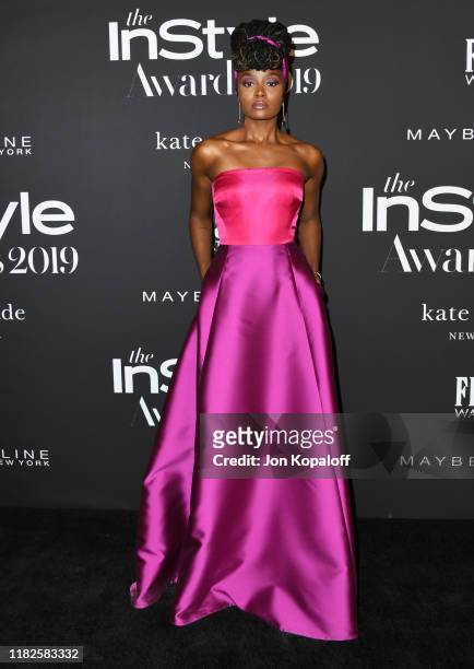 Kiki Layne attends the 2019 InStyle Awards at The Getty Center on October 21, 2019 in Los Angeles, California.
