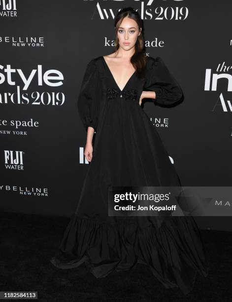 Alycia Debnam-Carey attends the 2019 InStyle Awards at The Getty Center on October 21, 2019 in Los Angeles, California.