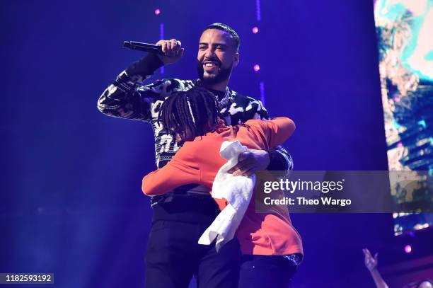 French Montana performs during the TIDAL's 5th Annual TIDAL X Benefit Concert TIDAL X Rock The Vote At Barclays Center - Show at Barclays Center of...