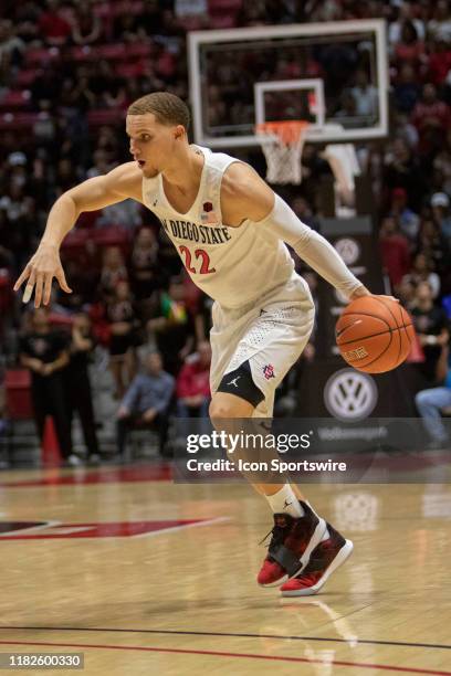 San Diego State University Aztecs guard Malachi Flynn during the game between the Grand Canyon Antelopes and the San Diego State University Aztecs on...