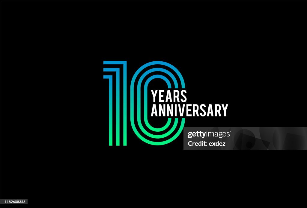 Tien jaar jubileumontwerp