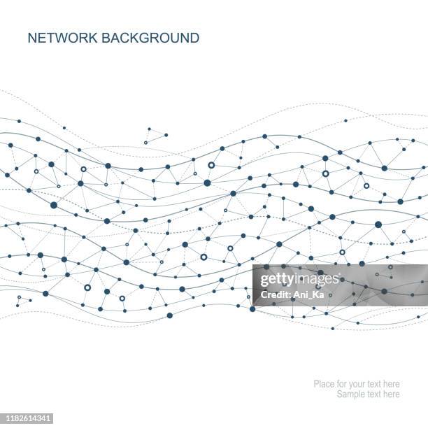 abstract network - computer network support stock illustrations