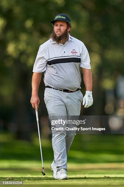 Andrew Johnston of England looks on during Day two of the Italian Open at Olgiata Golf Club on October 11, 2019 in Rome, Italy.