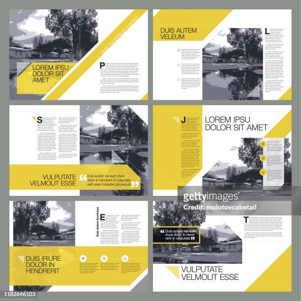 contemporary page layout designs - template stock illustrations
