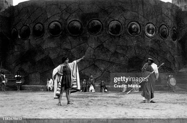 Italy, Sicily, Syracuse, representation of Sophocles' Antigone, 1924.