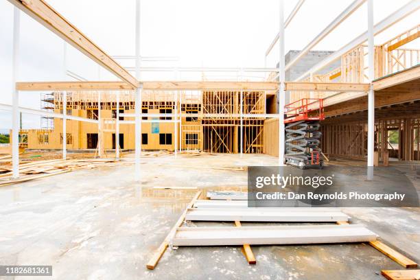 modern apartment construction hdr - hdri background stock pictures, royalty-free photos & images
