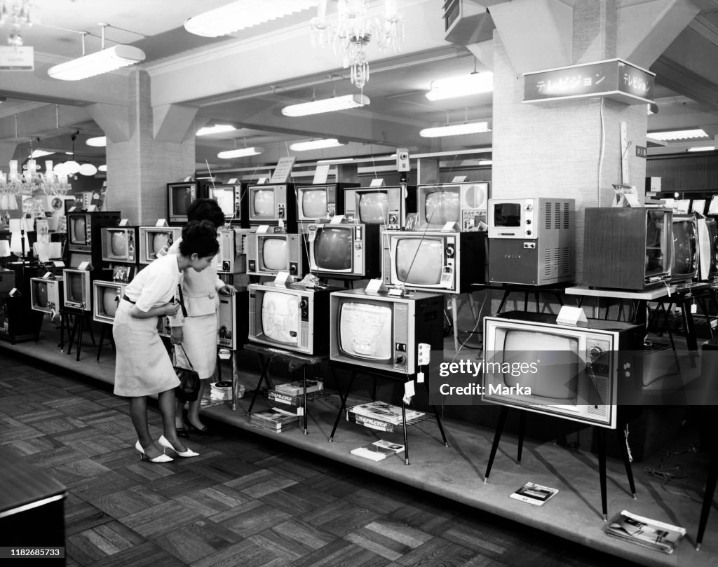 Japan, tokyo, in a local television, 1950-60