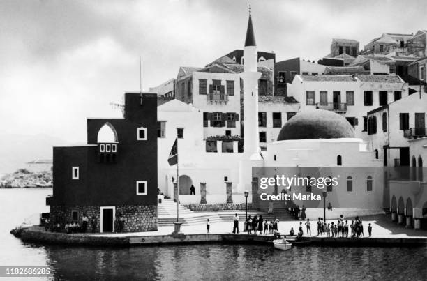 Europe, greece, Kastellorizo funeral procession, 1920-32.
