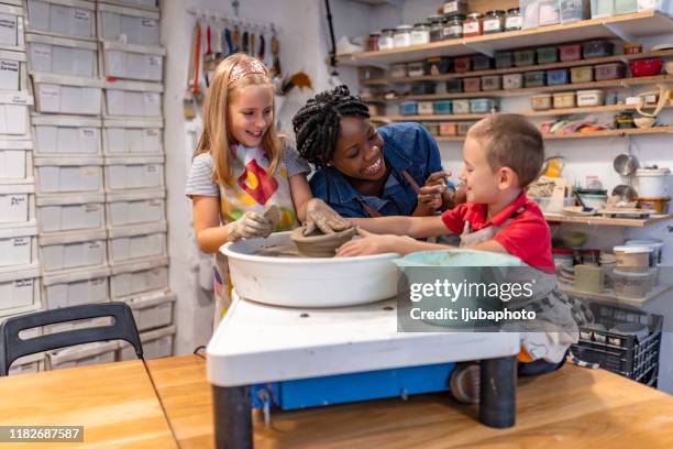Kid Making Process Happy Kid Making Art Photos and Premium High Res Pictures - Getty Images