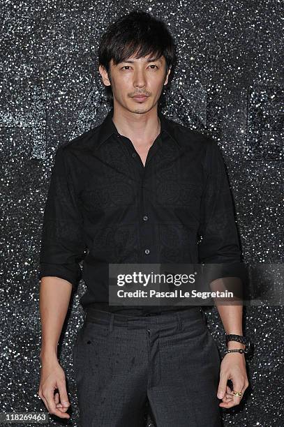 Hiroshi Tamaki attends the Chanel Haute Couture Fall/Winter 2011/2012 show as part of Paris Fashion Week at Grand Palais on July 5, 2011 in Paris,...