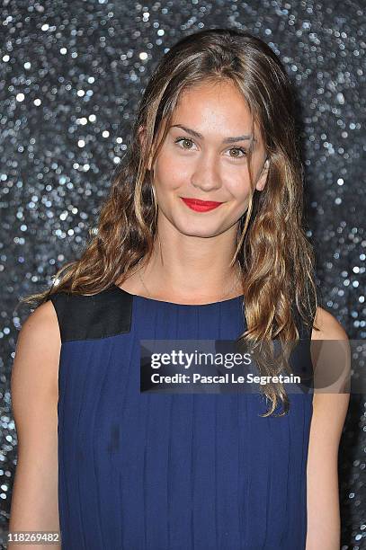 Helena Prestes attends the Chanel Haute Couture Fall/Winter 2011/2012 show as part of Paris Fashion Week at Grand Palais on July 5, 2011 in Paris,...