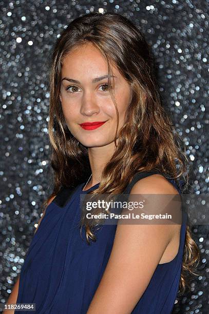 Helena Prestes attends the Chanel Haute Couture Fall/Winter 2011/2012 show as part of Paris Fashion Week at Grand Palais on July 5, 2011 in Paris,...