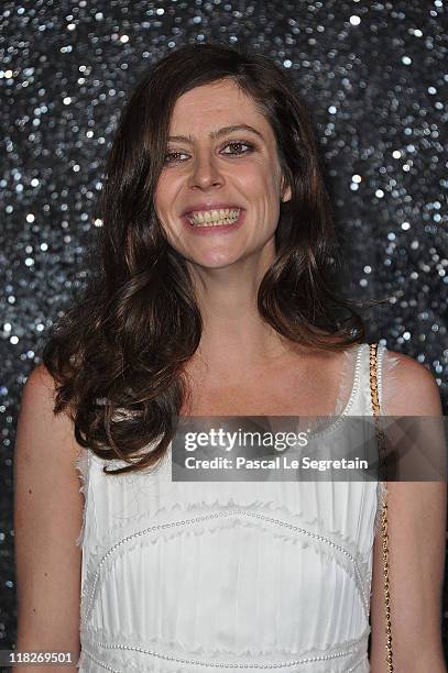 Anna Mouglalis attends the Chanel Haute Couture Fall/Winter 2011/2012 show as part of Paris Fashion Week at Grand Palais on July 5, 2011 in Paris,...