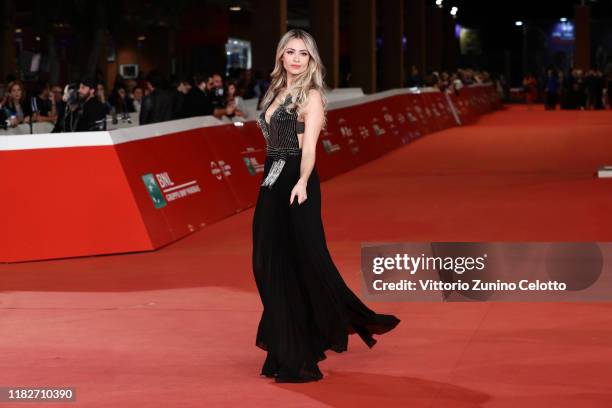 Martina Stella attends the red carpet of the movie "Judy" during the 14th Rome Film Festival on October 22, 2019 in Rome, Italy.