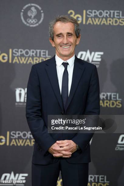 Alain Prost attends the SPORTEL Monaco Sports Media & Media Convention 2019 on October 22, 2019 in Monaco, Monaco.