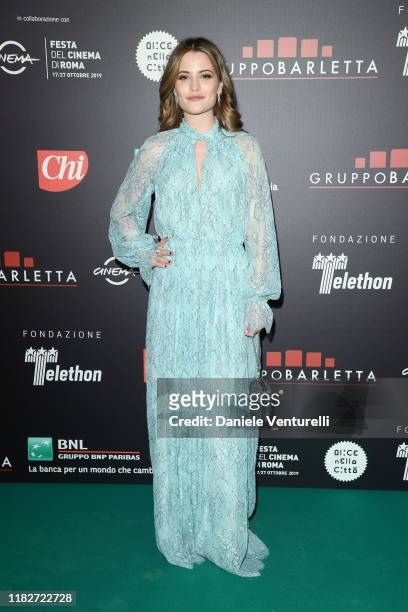 Giulia Elettra Gorietti attends the Telethon dinner during the 14th Rome Film Festival on October 22, 2019 in Rome, Italy.