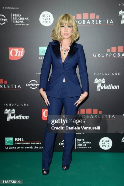 Nancy Brilli attends the Telethon dinner during the 14th Rome Film Festival on October 22, 2019 in Rome, Italy.