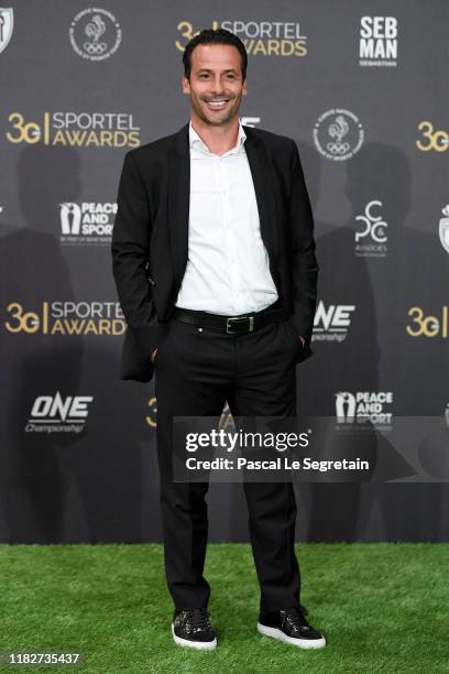 Ludovic Giuly attends the SPORTEL Monaco Sports Media & Media Convention 2019 on October 22, 2019 in Monaco, Monaco.