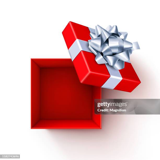 open gift box - christmas gift stock illustrations