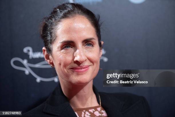 Carolina Adriana Herrera attends "Los Rodriguez y el mas allá" premiere on October 22, 2019 in Madrid, Spain.